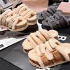 Women's Platform Plush Shoes Winter New Height Increase Outdoor Non Slip One Word Slippers Thicken Warm Comfort Cotton Slippers