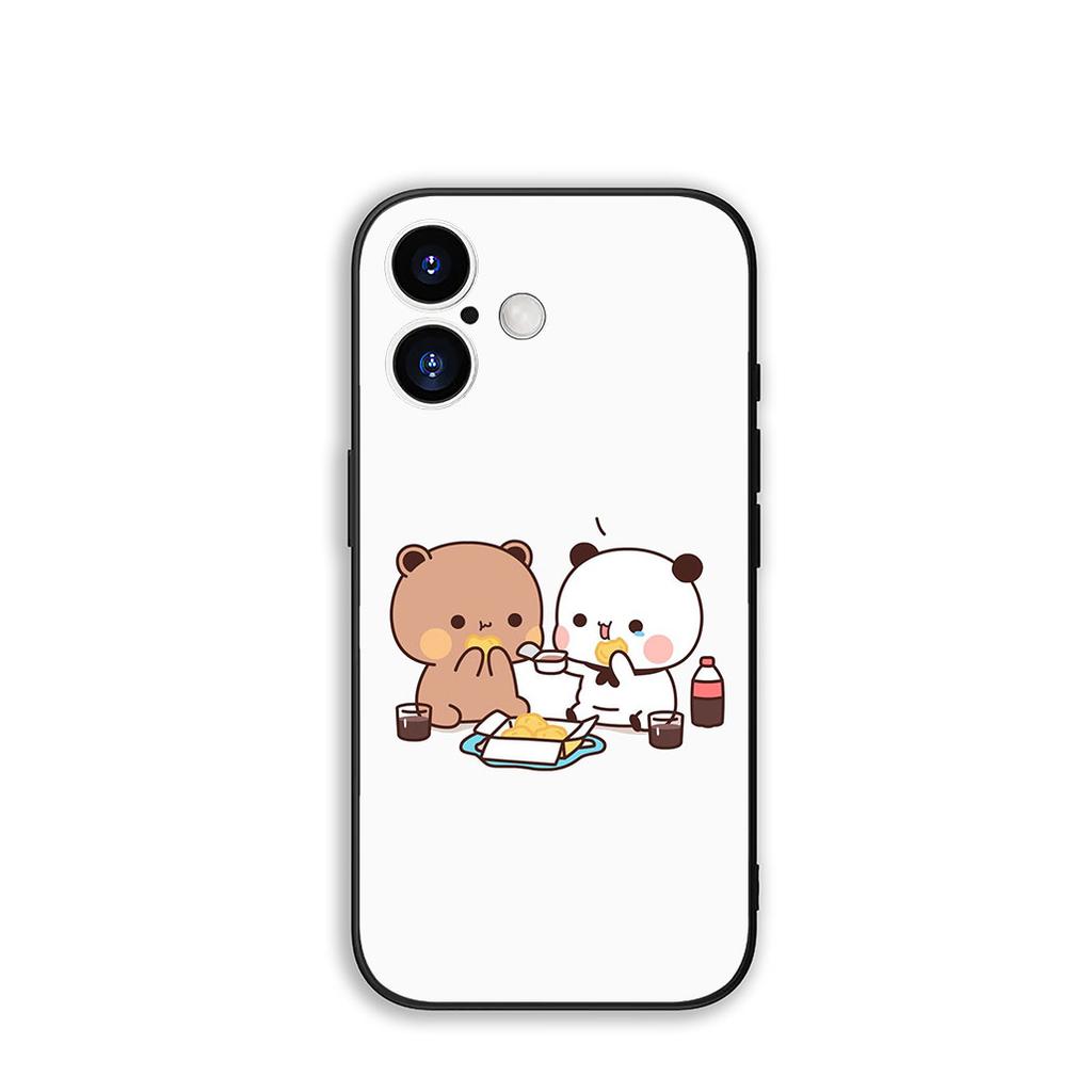 for Apple iPhone 17 16 15 11 Pro XS Max XR 6 7 8 Plus + SE 2020 5 16E Phone Cover Case Bubus Panda Bear Dudus
