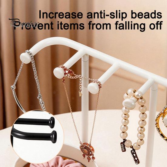 Jewelry Box for Long And Short Necklaces Organizer Stand, Love Partition Tray Design, Non-Slip Wear-Resistant Multi-Hanging Hanger, Necklace