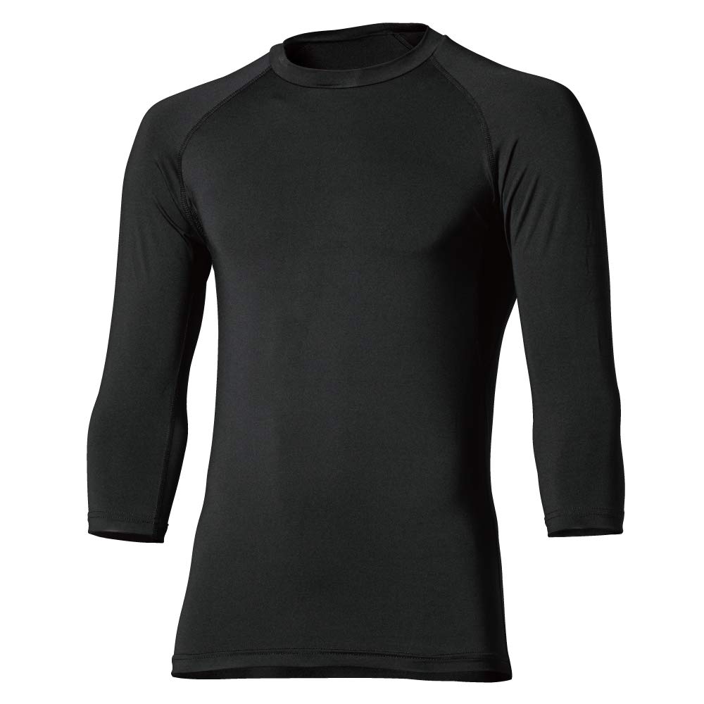 

Otafuku Glove Summer Round Neck UV Size S Men s Innerwear, 3/4 Sleeves, [Cooling, Sweat-Wicking, Quick-Drying, Deodorizing, Compression, Protection] чёрный