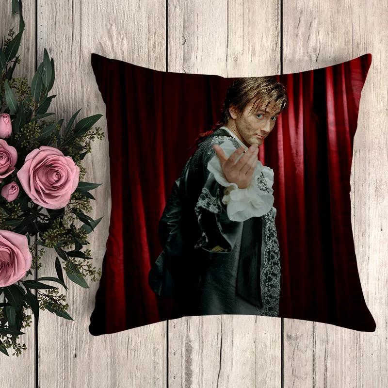Kissen David Tennant Dekorative Kissenbezüge für Kissen 45x45 Kissenbezüge Sofakissen Kissenbezug Deko 40x40 Autodekoration