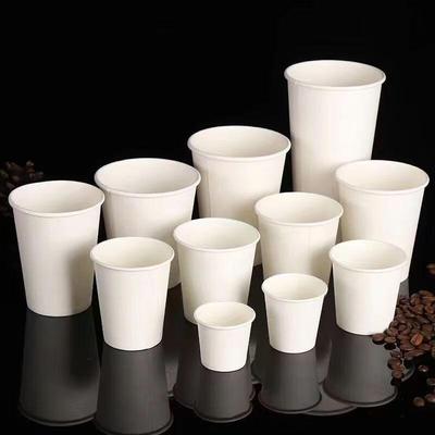 Wuhe Disposable Thickened White Paper Cups