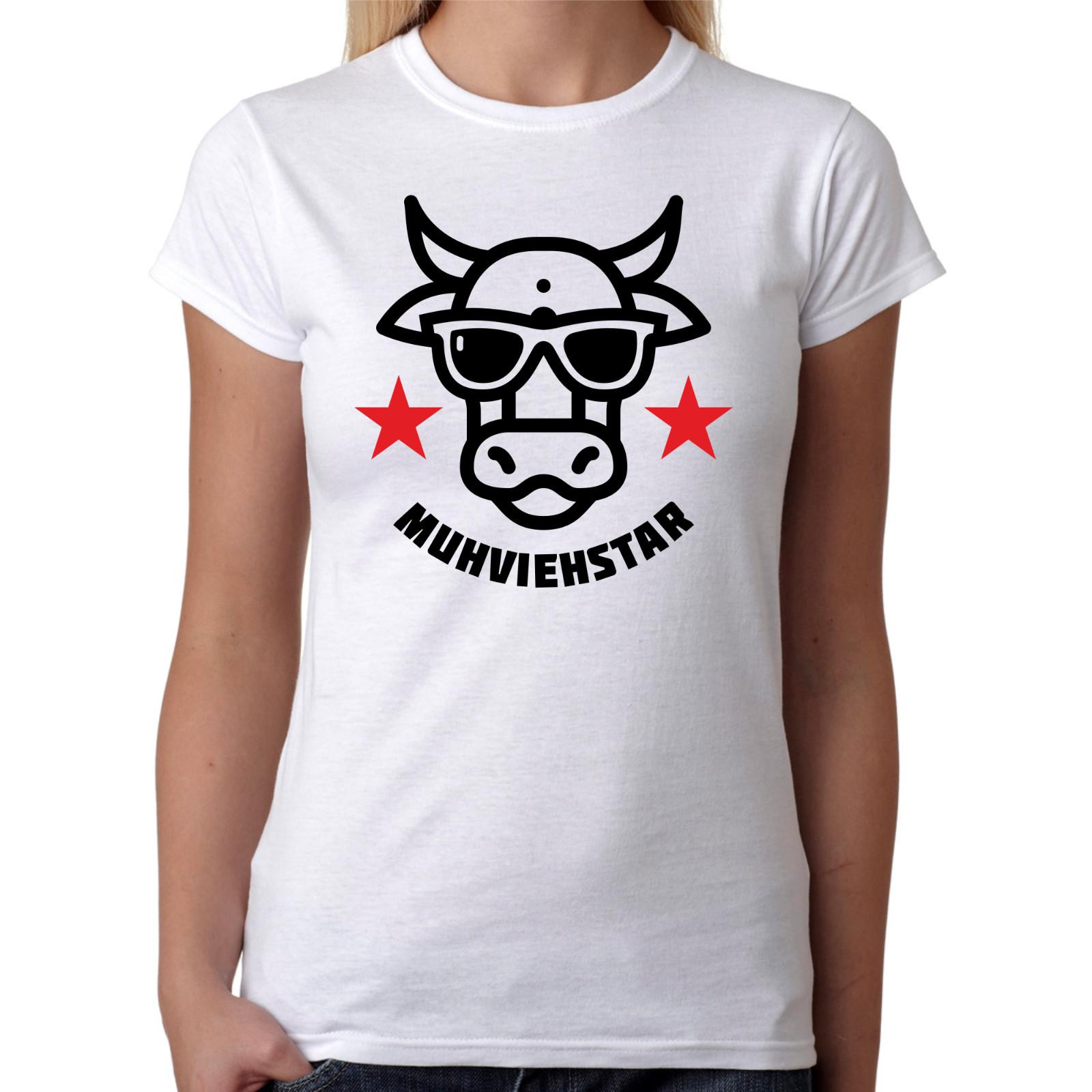 MUHVIEHSTAR Moviestar cow laughing comedy fun women s T-Shirt Mens Womens Tees Top M