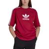 adidas T Shirts Women's Red Crew Neck Moderate Straight Fit II6107