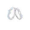 Forget-Me-Not His & Hers Rings, Unique Design, Perfect for Weddings, Anniversaries, or Valentine's Day Gift, Ideal for Couples.