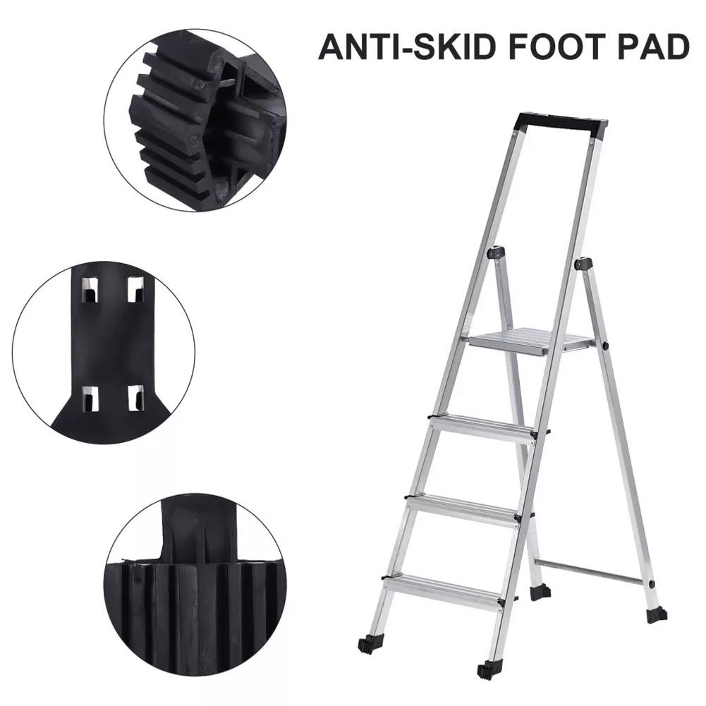 4pcs Accessory Set: Telescopic Ladder, Multi-functional Folding Engineering Ladder, Stepladder, Balance Bar, Foot Covers, Anti-slip Foot Covers