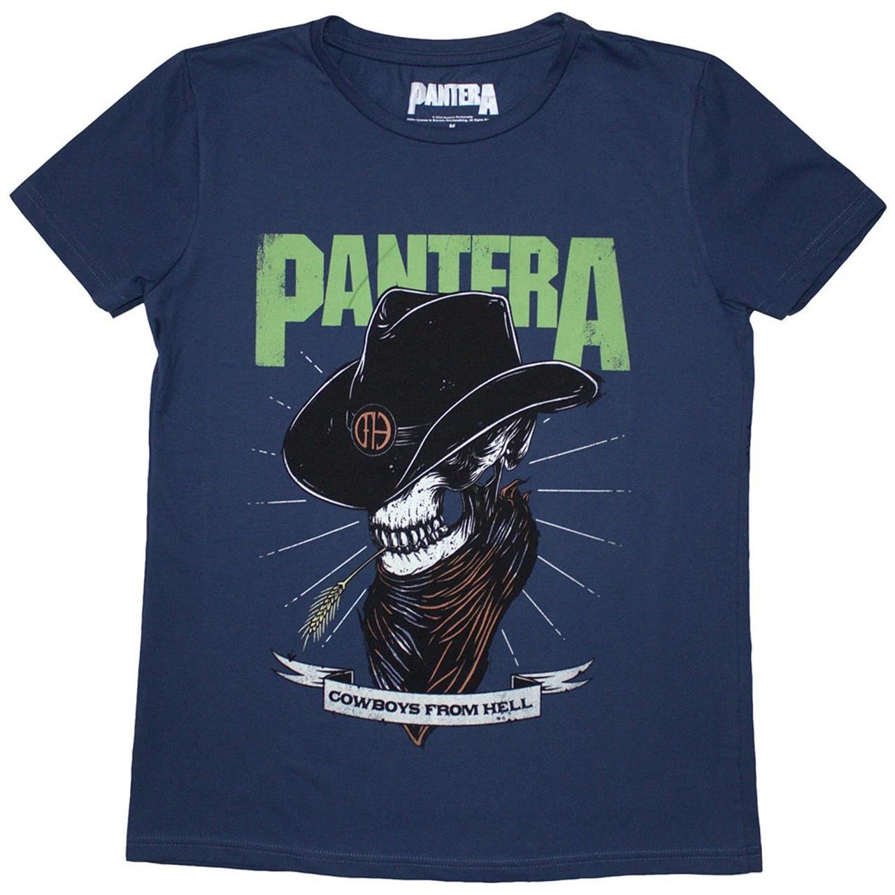 Pantera  Skeleton Cowboy  Blue Women s T shirt - NEW OFFICIAL S