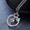 Lindon 925 Sterling Silber Klassische Damen Halskette Anhänger Zirkon Mode Geschenk