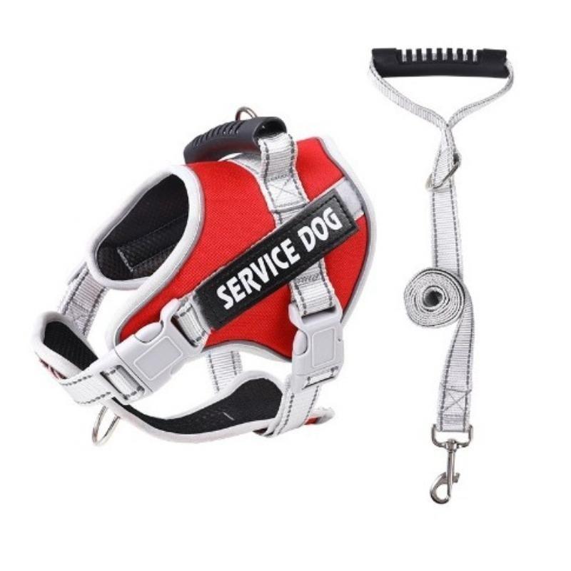 

Новая большая шлейка для собак, со светоотражающими элементами для ночи и дышащая, взрывозащищенная, ударопрочная и с защитой от побега. XS красный