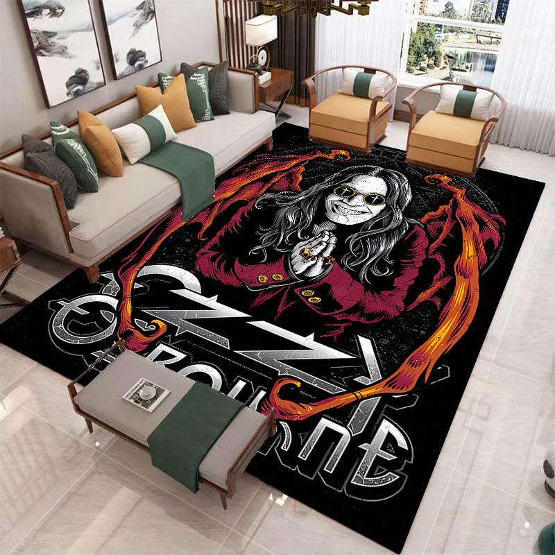 Ozzy osbourne printed carpet Living room bedroom non-slip carpets Yoga mat door mat Outdoor carpet kawaii rug birthday gift