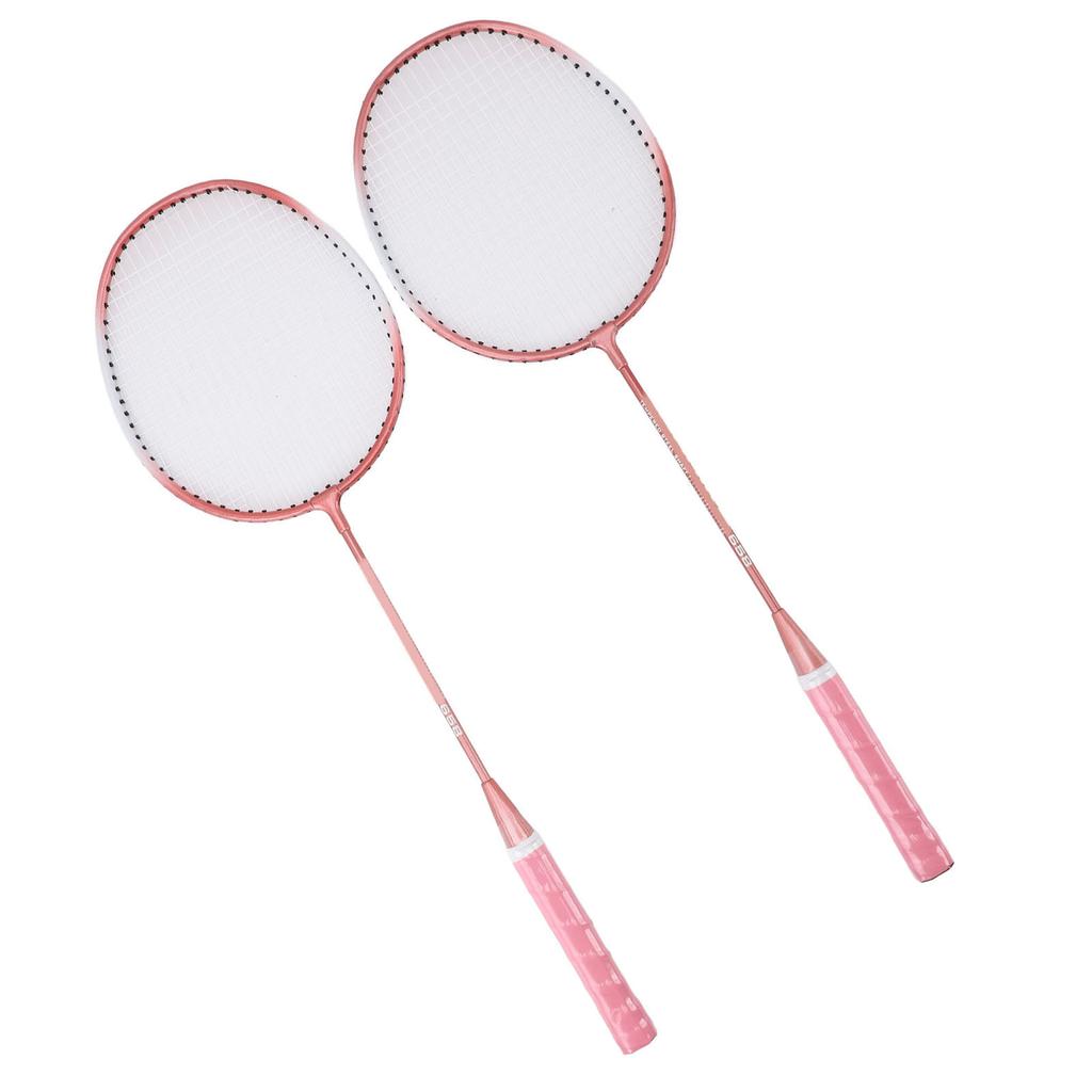 Badminton Set Iron Alloy Incrsed Ar Shock Absorption Lightweight Badminton Racket Set for Beginner Children Adults