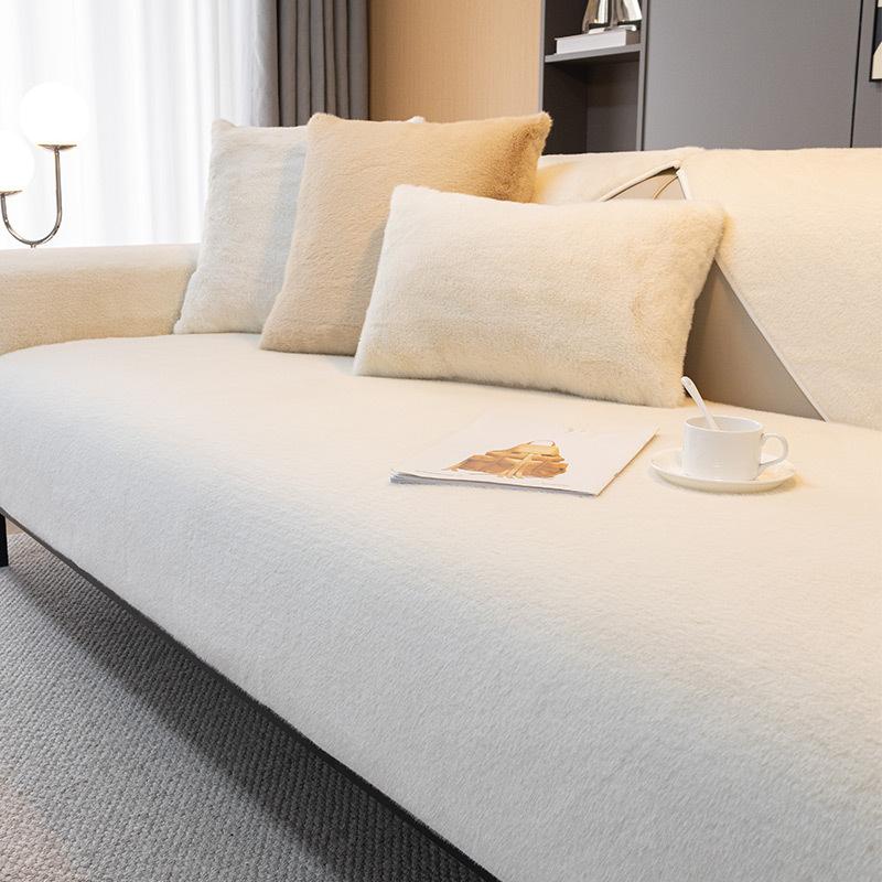 Pernă de pluș de iarnă cu blană, husă de canapea din material textil acoperită complet, pernă de înaltă calitate