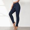 Damenmode Denim Casual High Waist Hose Hosen & Capris Freizeithosen