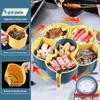 ZISIZ Rotating Compartment Hot Pot Serving Platter