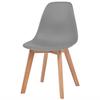 Maison Exclusive - Chaises à manger lot de 6 Gris Plastique
