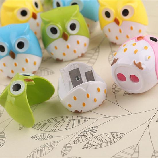 Cute Lovely Owl Design Pencil Sharpener Kid Favorite Stationery School Supplies