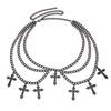 Eur American Fashion Cross Pendant Waist Chain With Layered Body Chain For Adults