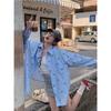 Printed Women's Shirt-fashionable Button Design-loose Casual Shirt