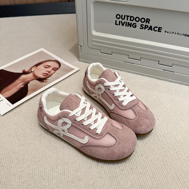 Summer Crooked Head Cute Retro Lace-up Single Shoes 2025 New Lightweight Simple Casual Versatile Trend Forrest Gump Women's Shoes