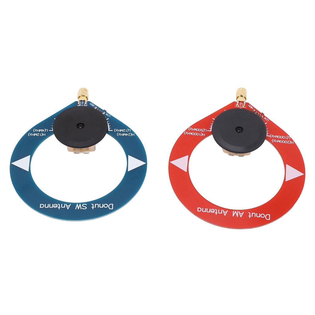 2Pcs Donut AM MW SW Antenna Anti Interference Portable Mini Loop Antenna for Shortwave Radio