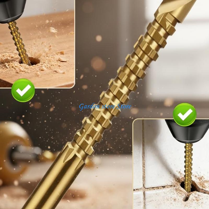 B0KB Drill Bit Set Round Shank Serrated Concrete Drill Bit Set Tile Drilling Tool