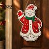Xmas Window Decorations Wooden Christmas Hanging Pendant Cartoon Welcome Sign for Front Door Ornaments Wall Decor