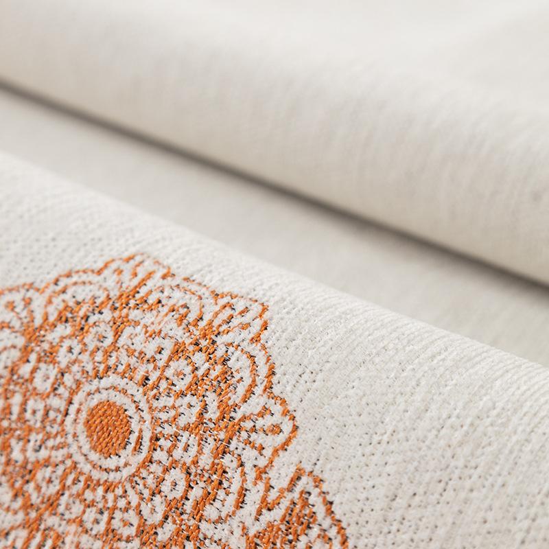 Little Fresh Embroidery Sofa Cushion Chenille Four Seasons Universal Sofa Towel Non-Slip Modern Couch Cover for Living Room Deco