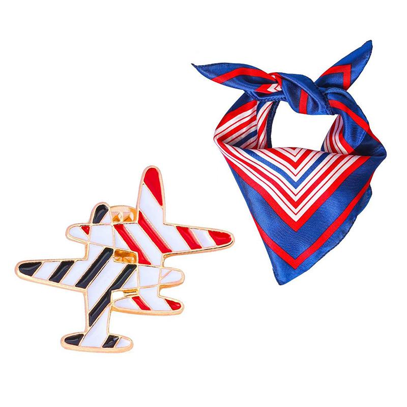 

1Set Women S Flight Attendant Clothing Accessories Cosplay Props Costume Hat Sunglasses Scarf Gloves as the picture