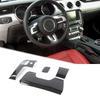 Inner Steering Wheel Lower Panel Trim Cover For Ford Mustang 2015+ Carbon Fiber