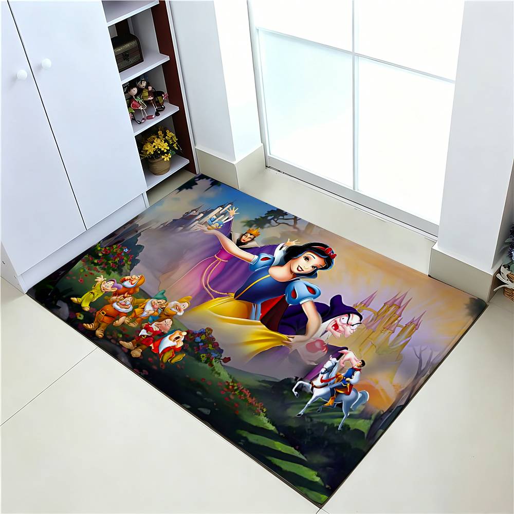 Cute S-snow W-White Carpet Bathroom Anti-slip Mat Door Mat Home Decoration Mat Entrance Door Mat Scratch-resistant Door Mat
