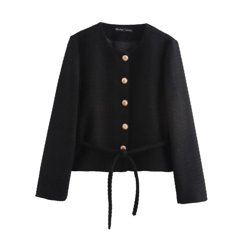 

Autumn Retro European-American Double-Breasted Socialite Jacket Small