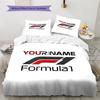 F1 Getriebe Individuelles Namensmuster Bettwäsche Steppdecke Set Bettbezug Kissenbezug Zuhause Geburtstagsgeschenk(1 Bettbezug + 2 Kissenbezüge, ohne Füllung)