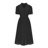 Sally Back Ribbon Shirred Collar Dress_I5B-Cop040