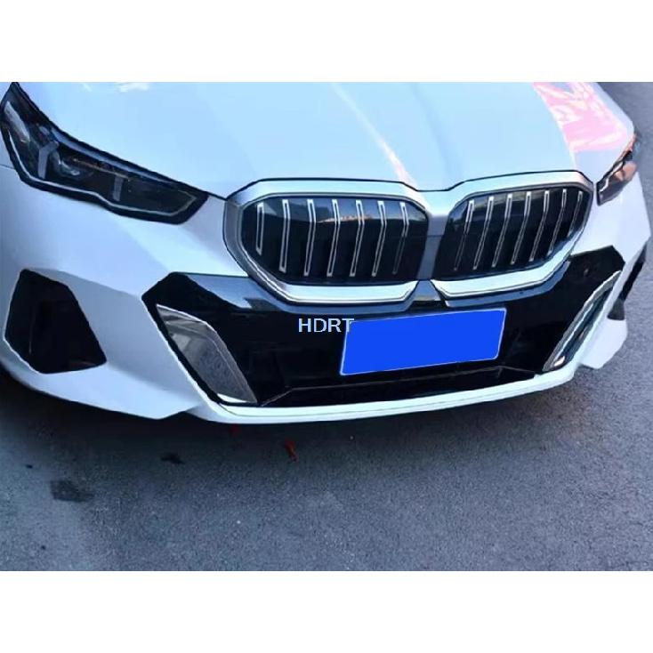 Car Styling Front Bumper Racing Grille Molding Fog light Cover Tail Door Strip Rear Trunk Trim Fit For BMW 5 Series I5 2024 +