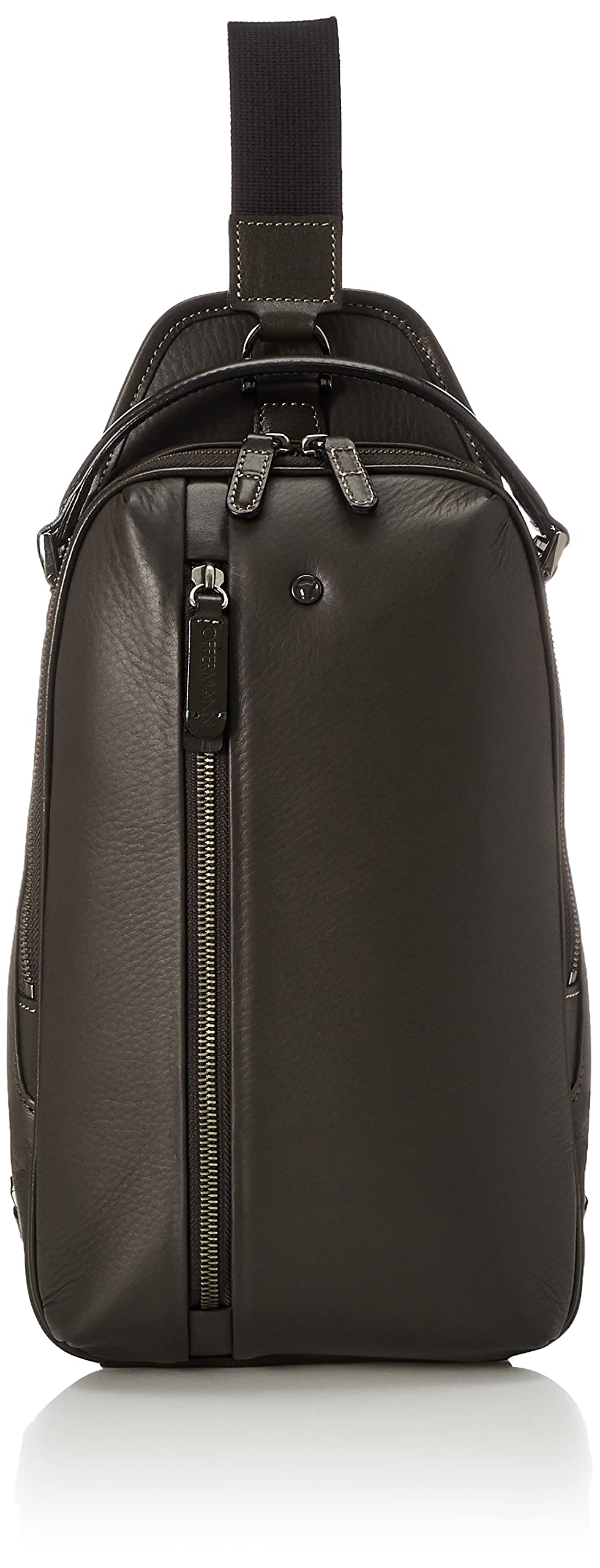 

Body Bag Genuine Leather Zafira 76568 Brown [Offerman] Men s коричневий