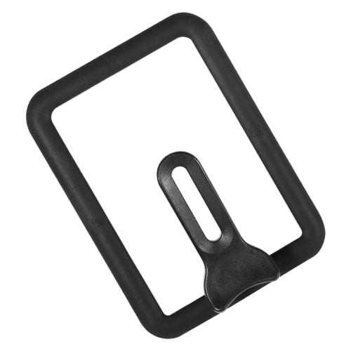 Rectangular Pot Cover, Silicone, Easy To Use, Safe, Thick, Clear Glass, Stand-Up, Black (13*18cm)