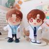 20cm Cotton Uniform Suit Plush Doll Pants Tops Doll White Coat Clothes for Idol Dolls Fashion Doctor Surgical Clothing