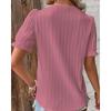 2 summer new vacation fashion hollow short-sleeved women's shirt