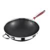Customizable 316 Stainless Steel Wok, Double-Sided Honeycomb Non-Stick, Induction & Gas Compatible.