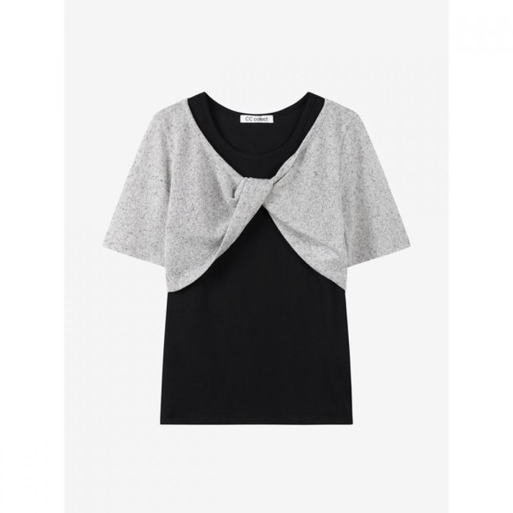 Cc CollecT. Sleeveless Bolero Layered T shirT C262psm067