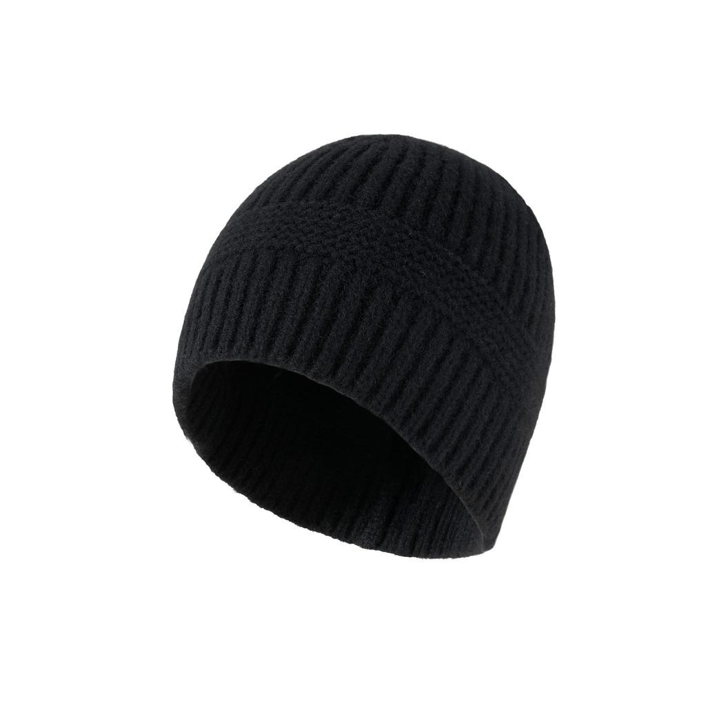 

Solid Color Knit Hat For Men Women Autumn Fall Sport Casual Beanie For Cold Weather чёрный