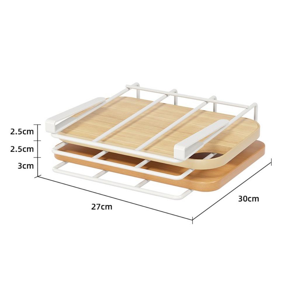 Pot Lid Storage Cabinet Lower Hanger Non-punching Kitchen Cabinet Hanging Holder  Kitchen Supply