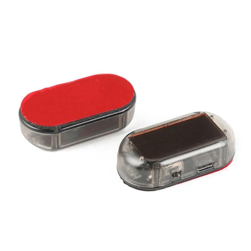 Solar Powered Car Alarm Light Anti-theft Warning Light Car Blinking Flash Light