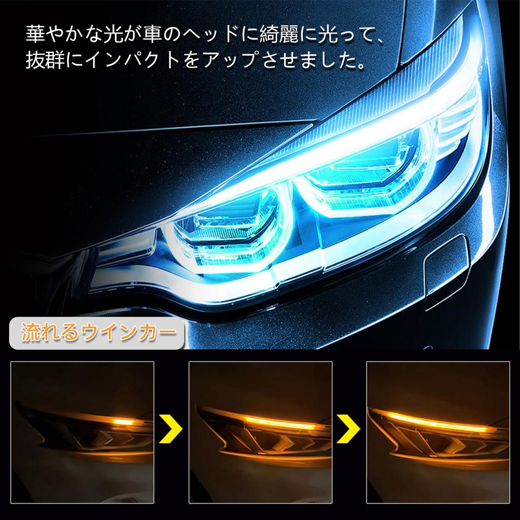 GZRUICA Sequential Turn Signal Flowing Turn Signal Flowing LED Tape