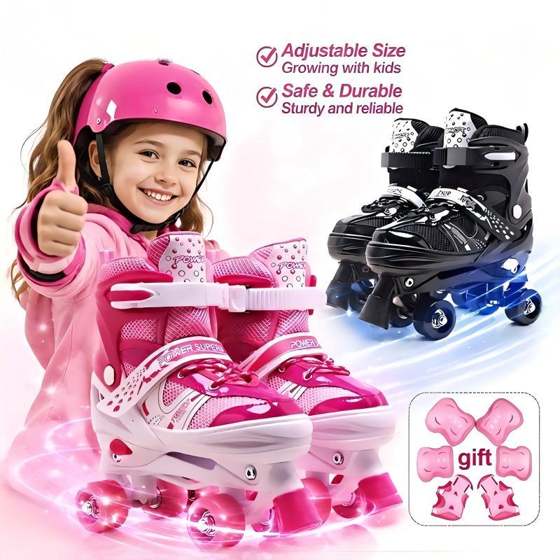 Roller Skate Shoes For Kids Adj Quad Skates Roller Skate Blades Skate Shoes For Girls Boys