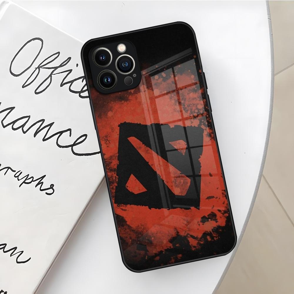 Game Dota 2 Logo Phone Case for Iphone 17 16 Air 15 14 12 11 13 Pro Max Mini X Xr Xs Se Puls glass Cover