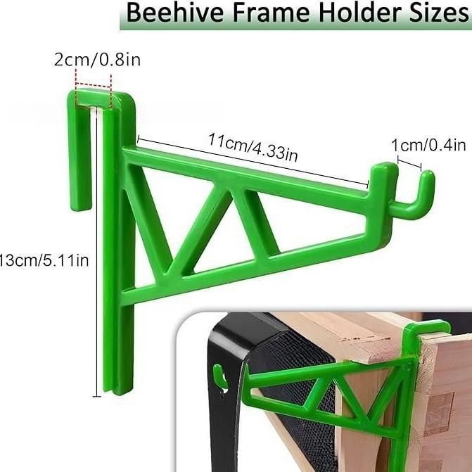 2Pcs Detachable ABS Beehive Frame Clips, Beekeeping Support, Honeycomb Frame