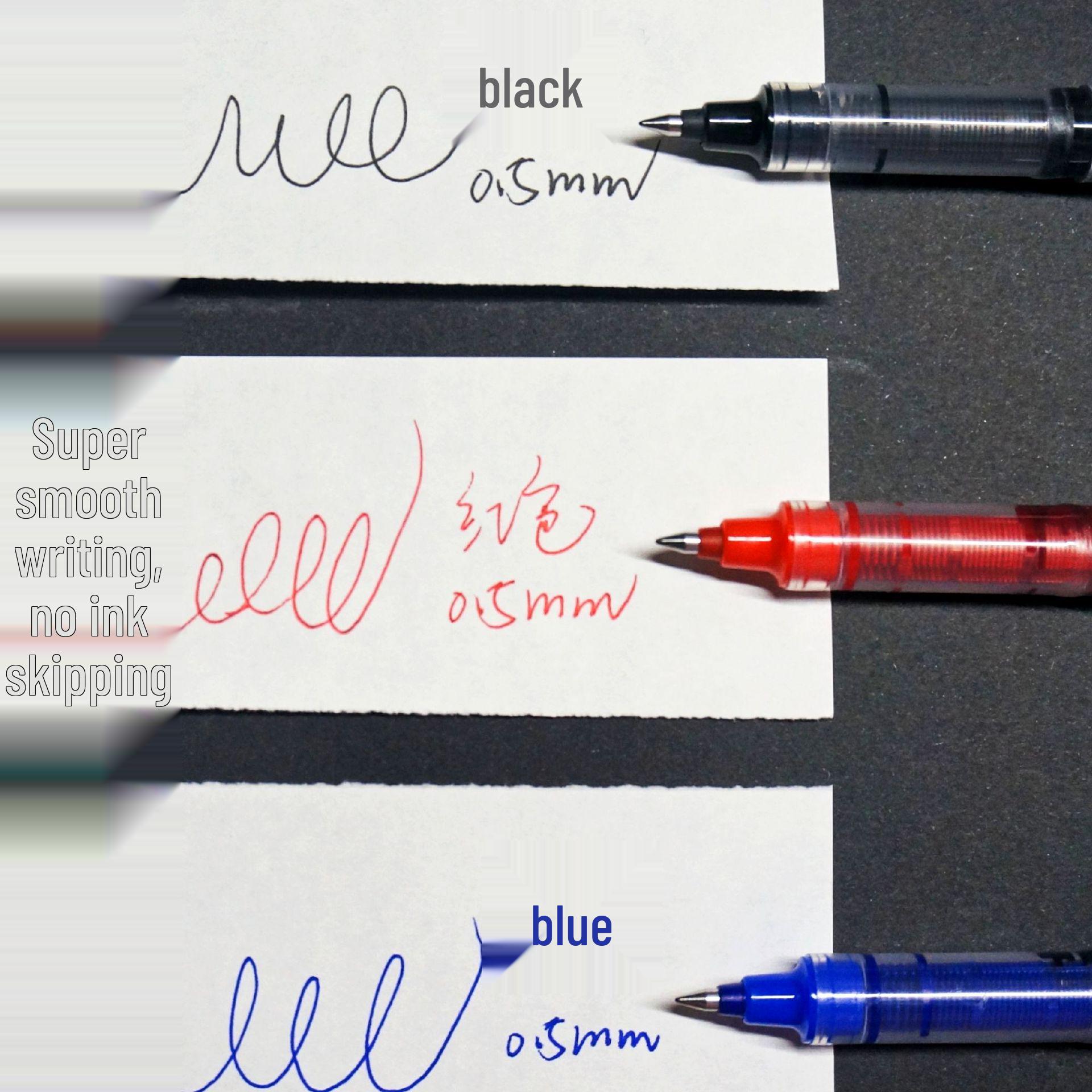 

0.5mm Black Rollerball Pen with Bullet Tip - Perfect for Signatures, Student Exams, and Office Supplies Red