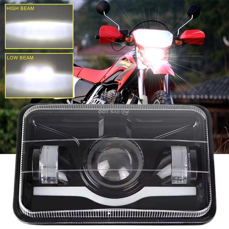 Projector 4"x6" LED Headlight H4656 H4651 LED Headlamp For Honda XR650L 1993-2013 XR250L XR650R XR400R High Low Beam & DRL