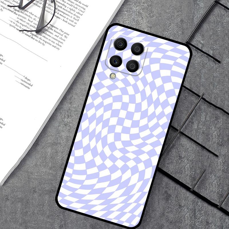 Crazy Checkered Case For Samsung Galaxy M55 M31 M13 M11 M12 M14 M15 M06 M16 M36 M56 M53 M32 M52 M35 M34 M54